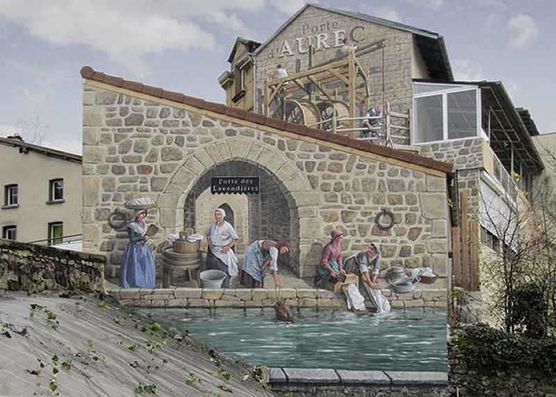 Illustration for article titled These Amazing Trompe L'oeil Illusions Bring Drab City Buildings To Life